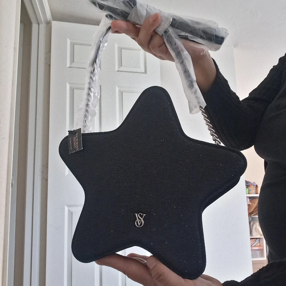 New With Tags Victoria Secret Shinny Star Bag - Picture 6 of 6